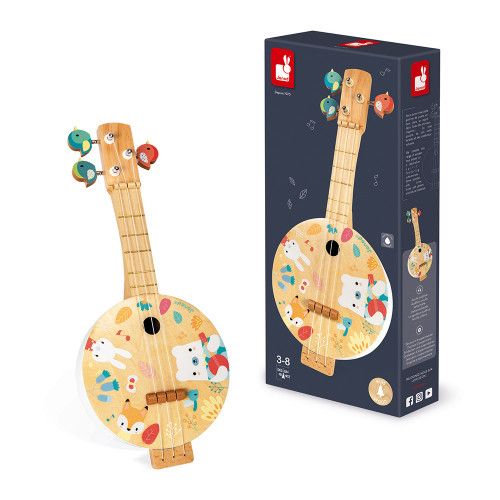 Instruments pour enfants en bois naturel jaune