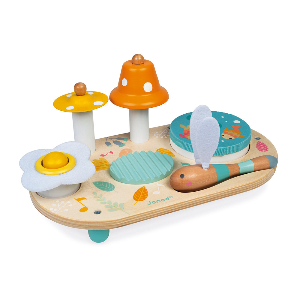  Janod Pure Musical Table - Wooden Musical Instrument Set – Ages  1+ - J05164 : Toys & Games