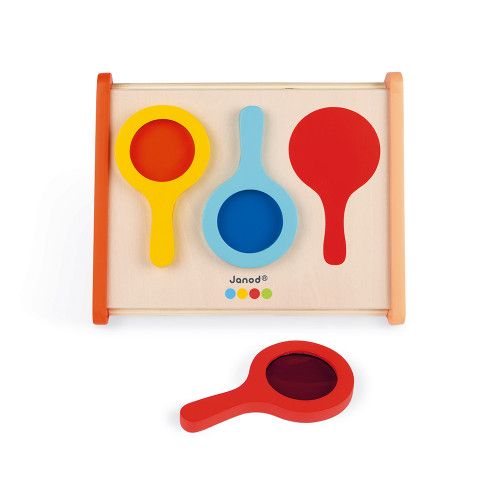 Les Miroirs - Essentiel en bois, jouet éveil bébé, motricité, pour enfant à partir de 18 mois JANOD
