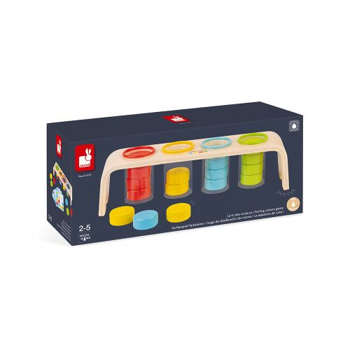 Le tri des couleurs - essentiel en bois, éducatif, éveil, logique, pour enfant à partir de 2 ans JANOD