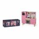 Maxi Cuisine Macaron en bois sonore lumineuse rose 15 accessoires enfant à partir de 3 ans