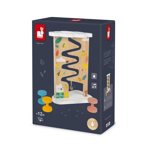 Descendeur Pure en bois, éveil motricité, manipulation, pour enfant à partir de 12 mois JANOD
