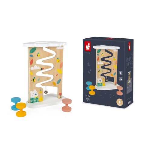 Descendeur Pure en bois, éveil motricité, manipulation, pour enfant à partir de 12 mois JANOD