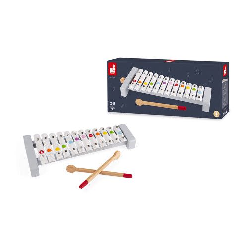 Xylo métal Confetti : Jouets musicaux Janod - J07604