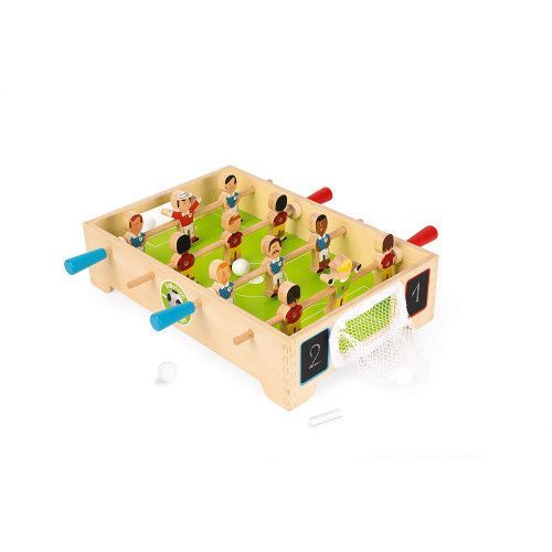 Mini Babyfoot Champions en bois, football, babyfoot de table, jeu de société, pour enfant à partir de 3 ans JANOD