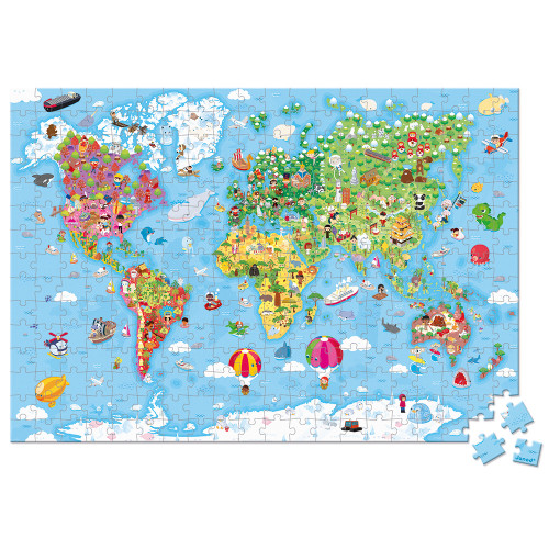 Valise Puzzle Géant Monde 300 pcs