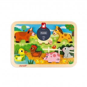 Puzzle En Bois Pour Bebe Puzzle Animaux En Bois Pour Enfant Janod