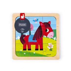 Puzzle Cavallo Tornado 9 pezzi (legno)