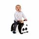 Porteur multidirectionnel Panda en bois, trotteur, éveil motricité bébé, équilibre, noir et blanc, pour enfant dès 12 mois JANOD