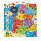 Puzzle France Magnétique en bois 93 magnets - Nouvelles régions 2016 carte géographie enfant à partir de 7 ans