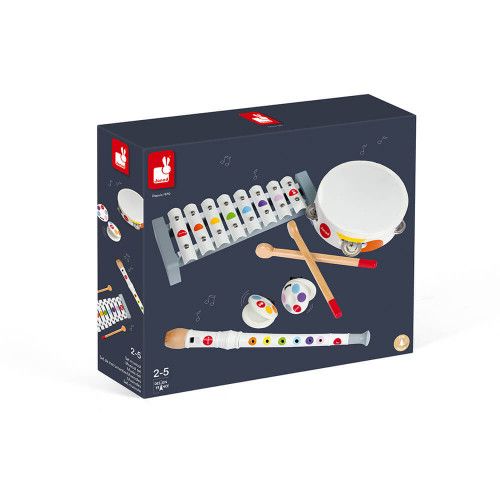 Haltère Maracas Confetti (bois) : Jouets musicaux Janod - J07610