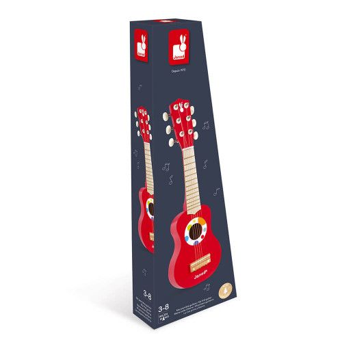 Janod - Ma Première Guitare en Bois Confetti - Instrument de Musique Enfant  - Jouet d'Imitation et d'Éveil Musical - Dès 3 Ans, J07628 : :  Jeux et Jouets