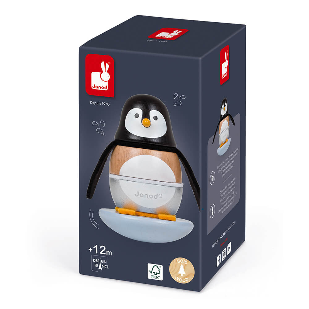 Targhetta Natalizia In Legno A Forma Di Pinguino – Con Scritta Per Ricordare Persone Care, 9x9 Cm