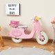 Draisienne Scooter Rose Mademoiselle en bois, vintage, équilibre motricité, pour enfant dès 2 ans JANOD