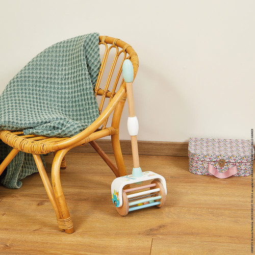Jouet à Pousser Pure en bois, éveil motricité bébé, marche, hauteur ajustable, pour enfant à partir de 18 mois JANOD