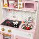 Grande Cuisine Candy Chic en bois sonore et lumineuse rose 6 accessoires enfant à partir de 3 ans