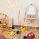 Set de ménage en bois, imitation nettoyage, 5 accessoires, enfant à partir de 3 ans JANOD
