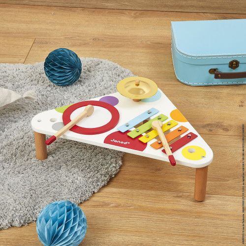 POP Table musicale en bois enfant jouet d'éveil musical montessori