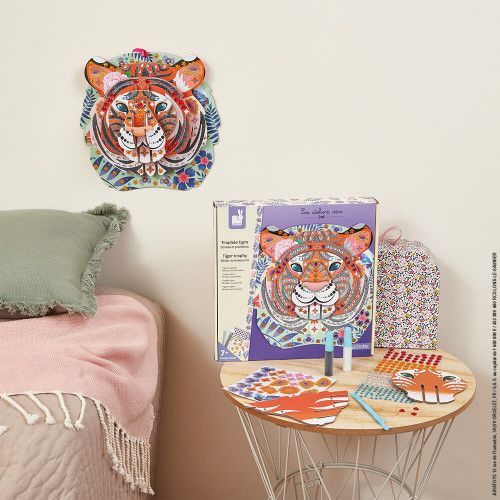 Kit Créatif - Strass et Paillettes Trophée Tigre