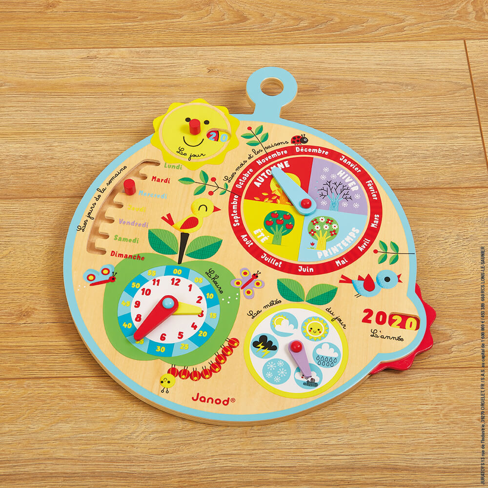 Calendar Over Time (French Version) (wood) In French Only
