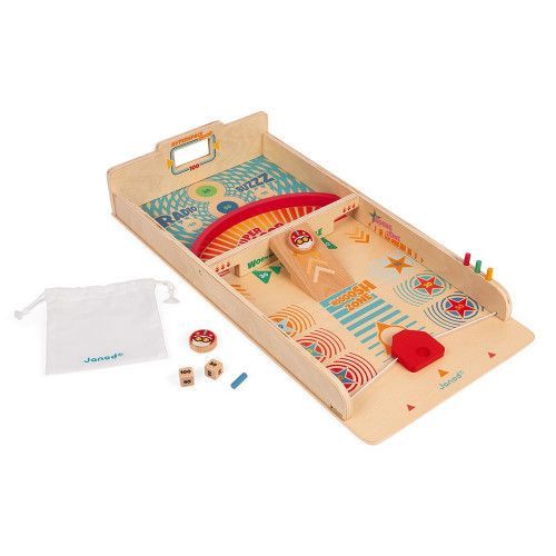 Jeu de palets en bois FSC, jeu d'adresse, famille, passe-trappe, pour enfant à partir de 6 ans JANOD