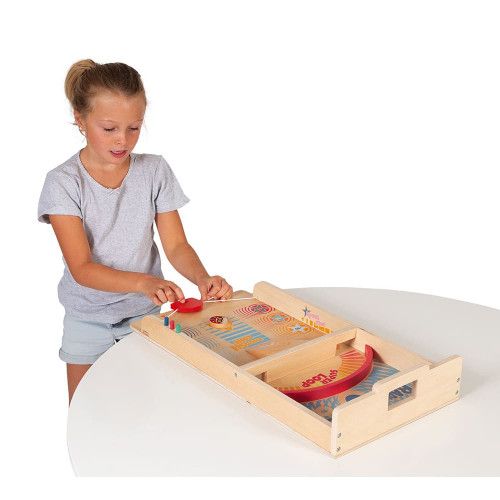 Jeu de palets en bois FSC, jeu d'adresse, famille, passe-trappe, pour enfant à partir de 6 ans JANOD