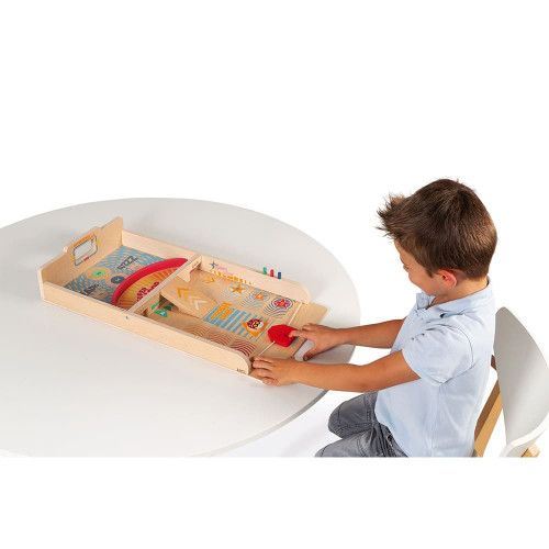 Jeu de palets en bois FSC, jeu d'adresse, famille, passe-trappe, pour enfant à partir de 6 ans JANOD