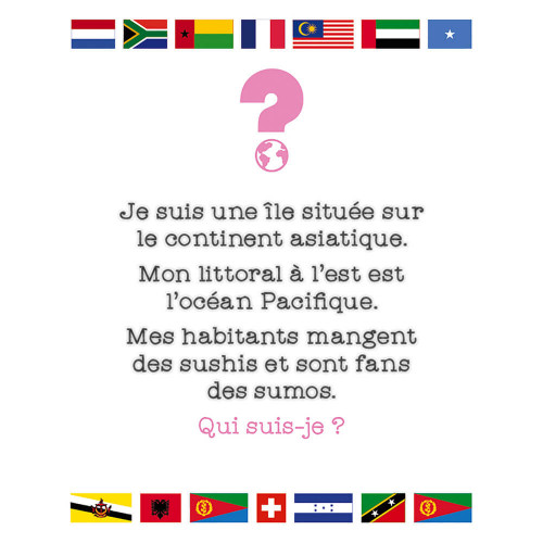 Jeu cherche et trouve les Drapeaux, jeu de société, observation éducatif, géographie, pour enfant à partir de 8 ans JANOD