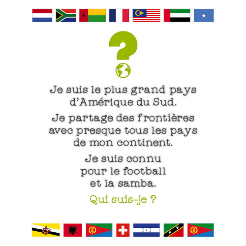Jeu cherche et trouve les Drapeaux, jeu de société, observation éducatif, géographie, pour enfant à partir de 8 ans JANOD