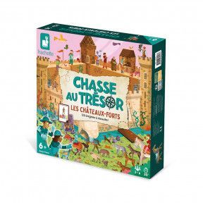 Château Fort Story - 8 Figurines en Bois - Jouet d'Imagination -  Chevaliers, Dragons et Châteaux Forts - Janod