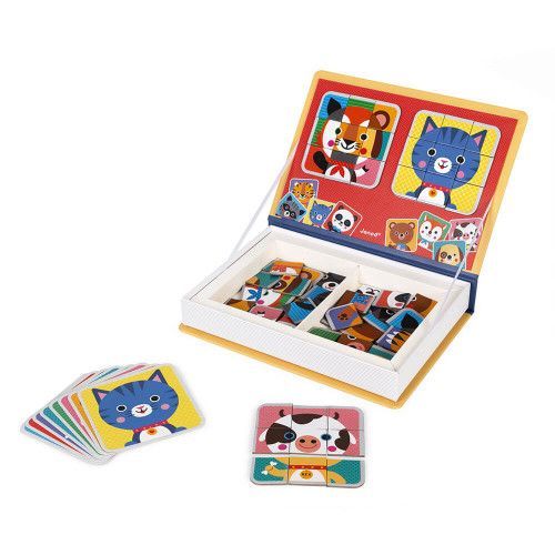 Magneti'book Mix & Match Animals, 72 magnets : Educational magnetic games  Janod - J02587