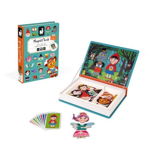 Magnéti'book Contes, 30 magnets, magnétique, aimants, histoires, éveil pour enfant à partir de 3 ans JANOD