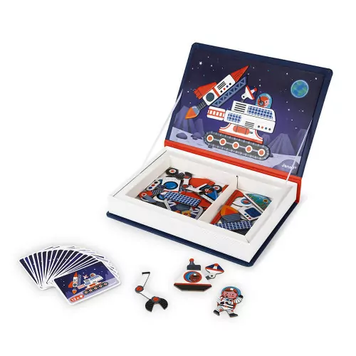 Magnéti'book Cosmos, 52 magnets, magnétique, aimants, espace, planètes, éveil pour enfant dès 3 ans JANOD