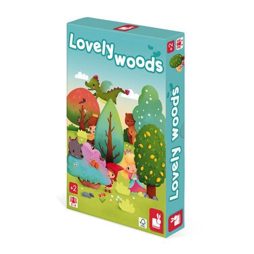 Jeu Lovely Woods, jeu de société, famille, jeu de rapidité et stratégie, pour enfant à partir de 2 ans JANOD