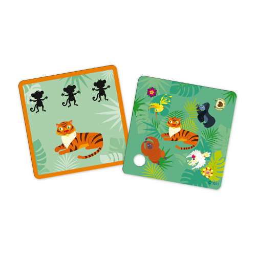 Jeu Jungle Pictures, jeu de société, famille, jeu de rapidité et stratégie en carton FSC pour enfant dès 5 ans JANOD