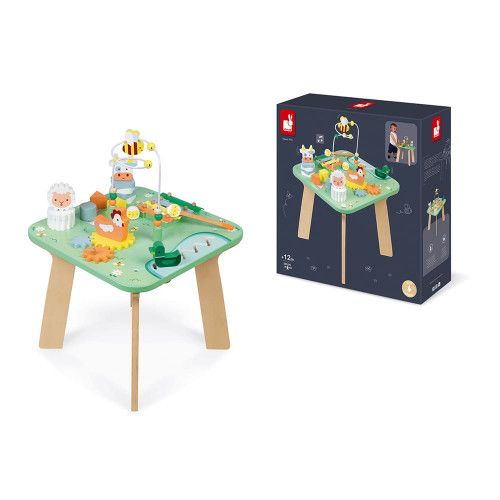 DIOSHOME Table en bois multi-activités pour enfants, table d'activités pour  enfants, table de jeu réglable en hauteur pour enfants, garçons et filles