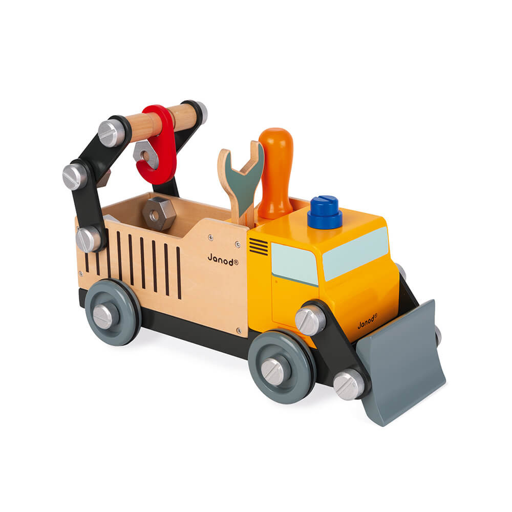 Camion de chantier géant - Camion en bois de bricolage enfant Janod