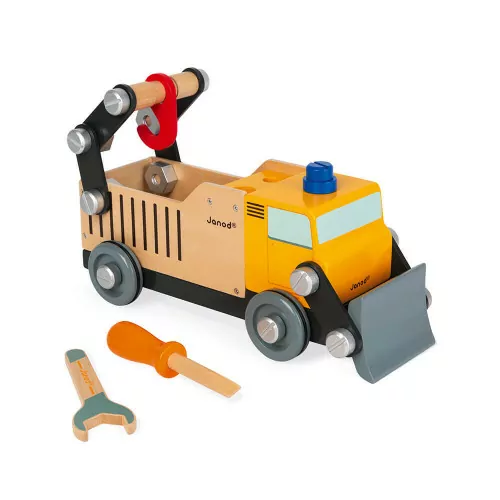 Coffret vehicules de chantier, vehicules-garages