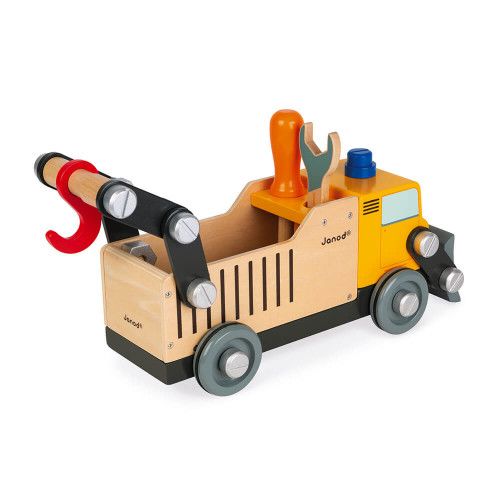 Camion de chantier Brico'kids en bois, bricolage, véhicule, pour enfant à partir de 3 ans JANOD
