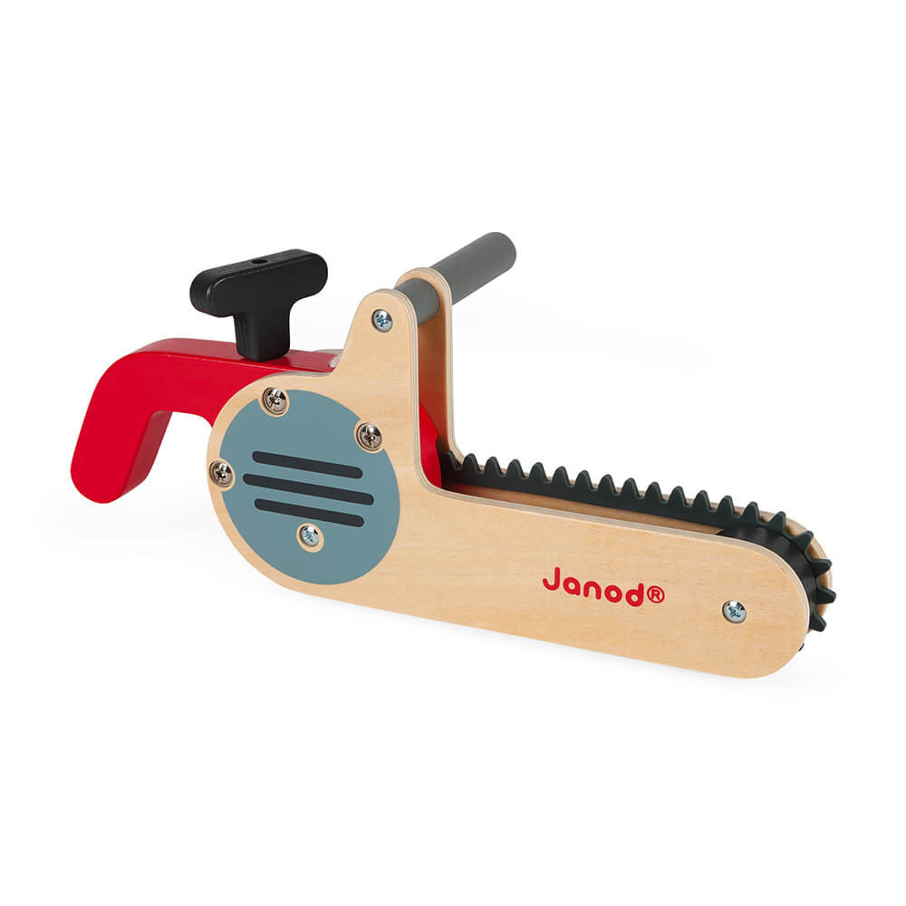 Tronçonneuse jouet d'imitation en bois - Outil pour enfant Janod