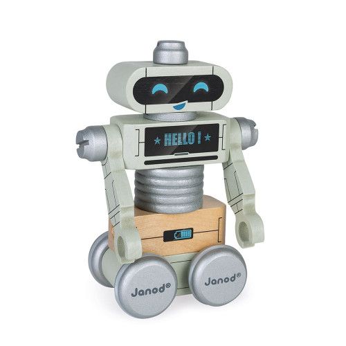 Robots à construire en bois Brico'kids, bricolage, construction, vintage, figurines pour enfant dès 3 ans JANOD