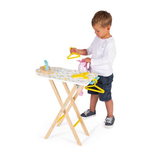 Table à repasser en bois, imitation ménage nettoyage, pour enfant à partir de 3 ans JANOD