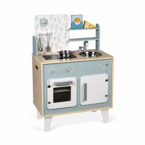 Spielwerk Cuisine pour Enfants Bois dinette cuisinière réglable Hauteur 35  Accessoires Jeu éducatif Jouet d'Imitation