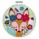 Kit Créatif Tambour en Feutrine et Broderie, loisir créatif, couture tricot, pour enfant dès 8 ans JANOD