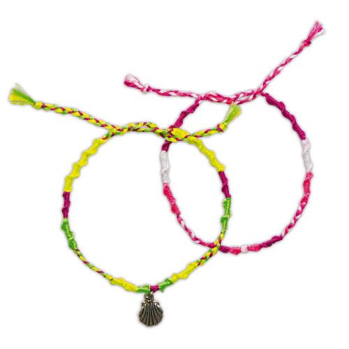 Kit Créatif 7 bracelets brésiliens fluo à créer, loisir créatif, bracelet créatif, pour enfant dès 8 ans JANODr