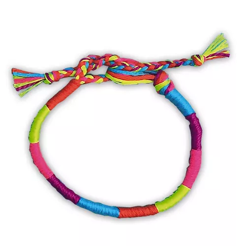 Kit Créatif 7 bracelets brésiliens fluo à créer, loisir créatif, bracelet créatif, pour enfant dès 8 ans JANOD