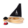 Badespielzeug Wasserspritzer Piraten-Set mit Boot (orange)