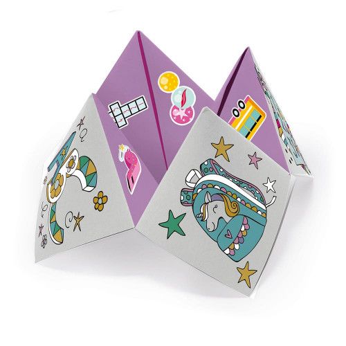 Kit créatif cocottes en papier, loisir créatif, jeu cours de récré, pour enfant dès 7 ans JANOD