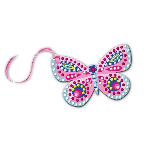 Kit créatif pixel strass petites décos, loisir créatif, décorations à suspendre, pour enfant dès 7 ans JANOD