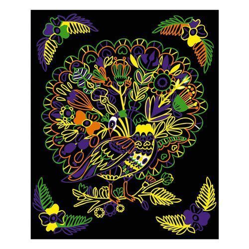 Kit creativo - Colorear mandalas y rotuladores fluorescentes Animales :  Pintura por Números y coloreado Janod - J07949 - Pintura por Números y  coloreado - Janod